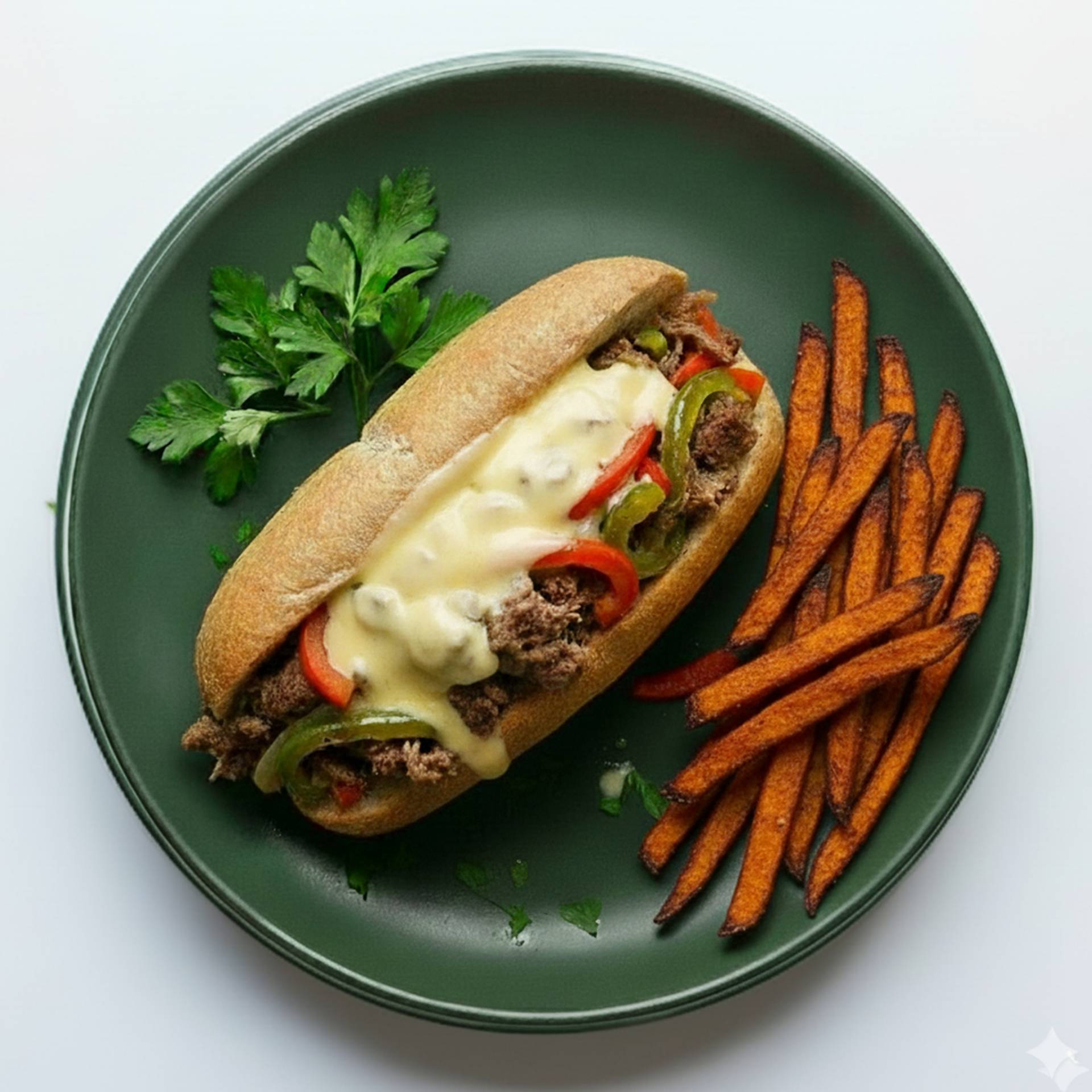 Bison Cheesesteak