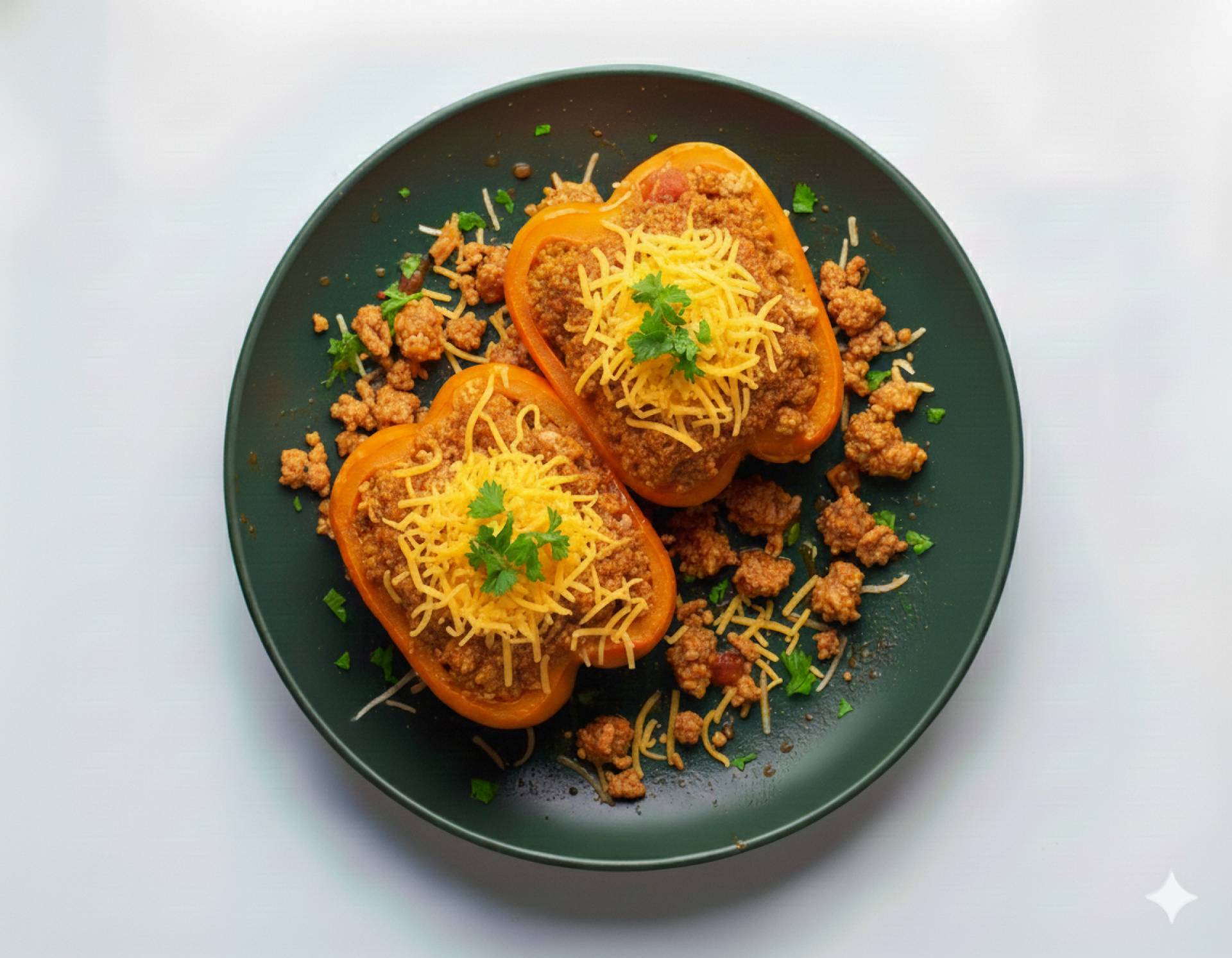 Ground Turkey Stuffed Pepper