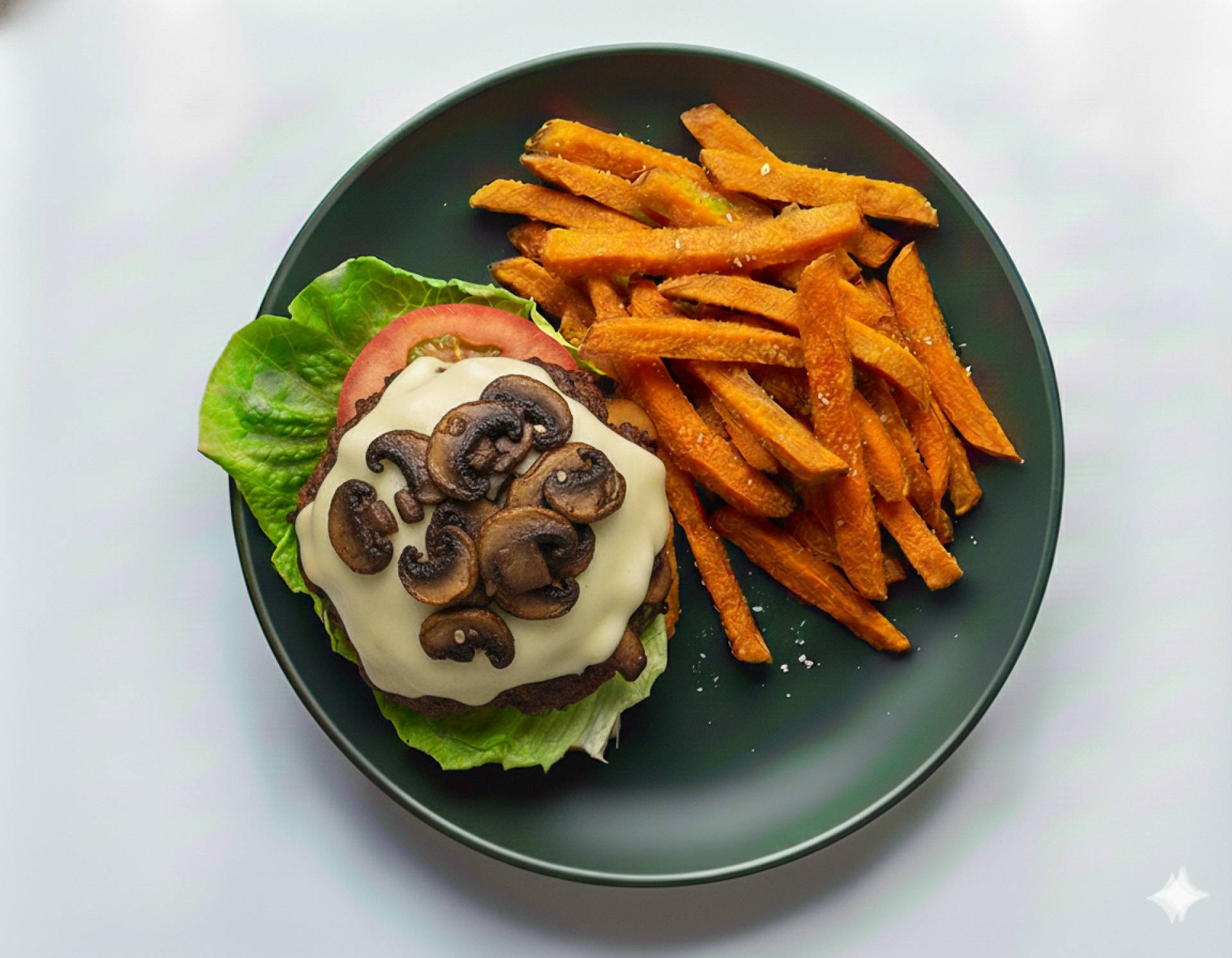 Mushroom Swiss Burger