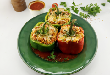 Ground Turkey Stuffed Pepper