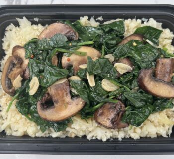 Mushroom & Spinach Cauliflower Rice